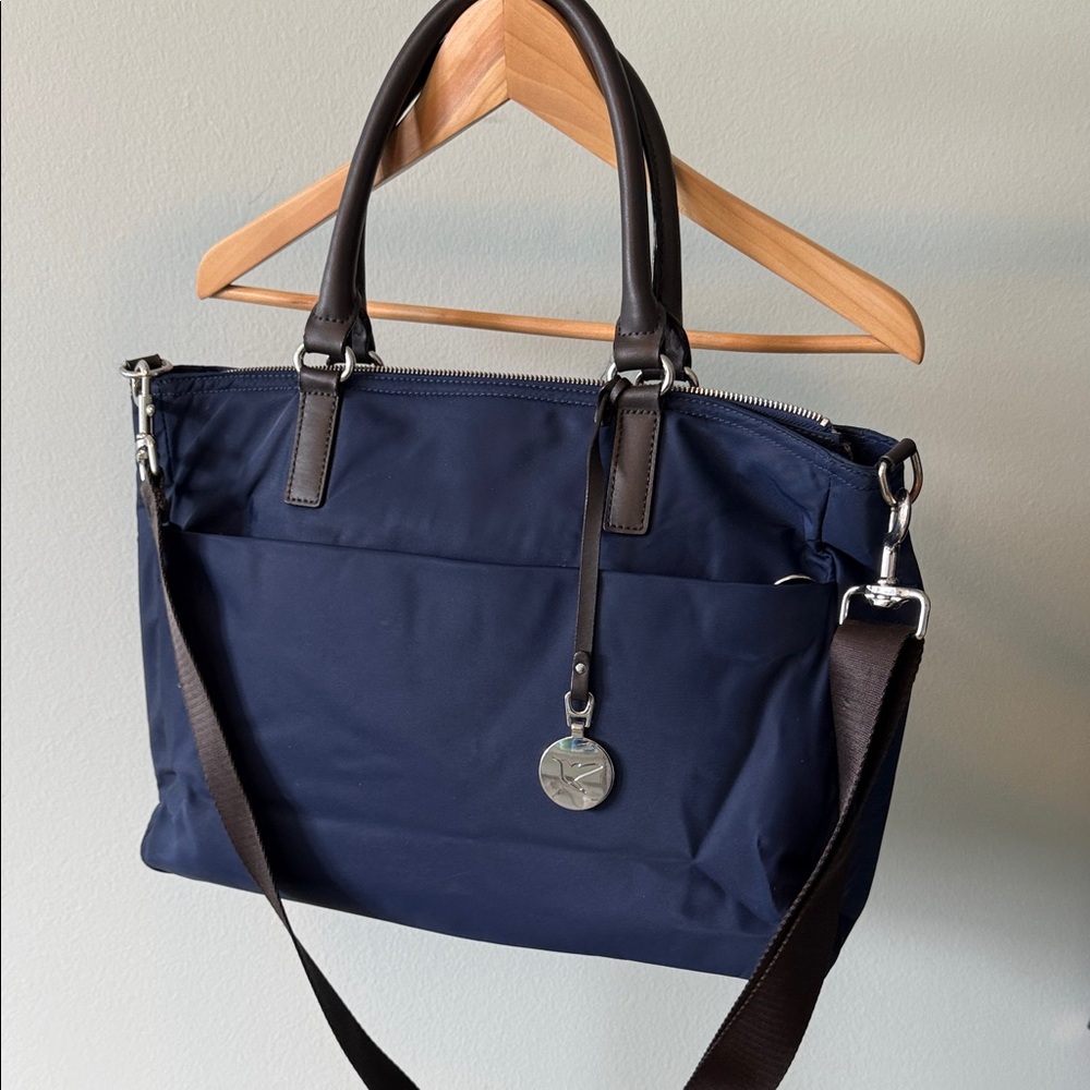 Lo & Sons Brookline Navy Blue Nylon Laptop or work bag